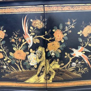 ตู้คอมโมดเพ้นท์มือท็อปไม้เพ้นท์ลายหิน