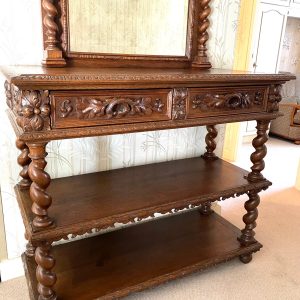 โต๊ะคอนโซลท็อปหินอ่อนเปิดด้านบนได้