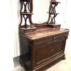 โต๊ะเครื่องแป้งไม้วอลนัทฝรั่งเศส