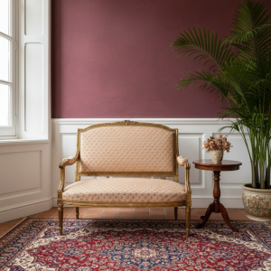 โซฟาผ้าลูกฟูก2ที่นั่งสไตล์หลุยส์16