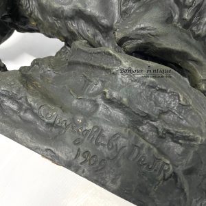 หุ่นสิงโตวัสดุพิวเตอร์ลายเซนต์ปี1909